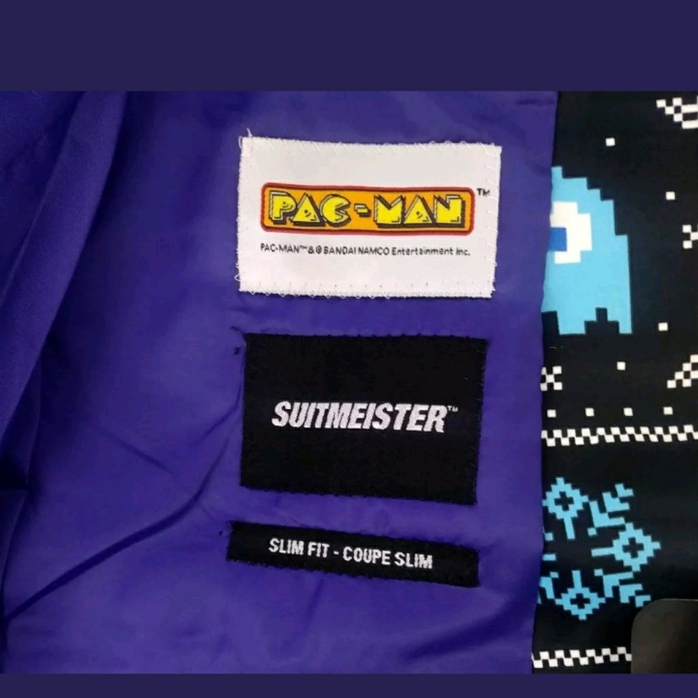 Suitmeister Pac Man Slim Fit Christmas Blazer - Picture 8 of 8
